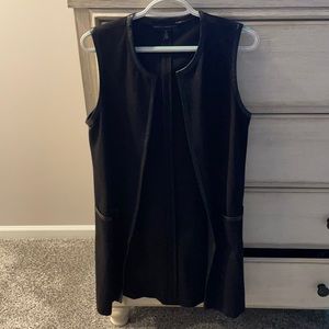 White House Black market black long vest